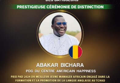 Tchad : Abakar Bichara Abakar, fondateur de AMÉRICAN HAPPINESS ACCADEMY remporte le « Prix PAD 2024